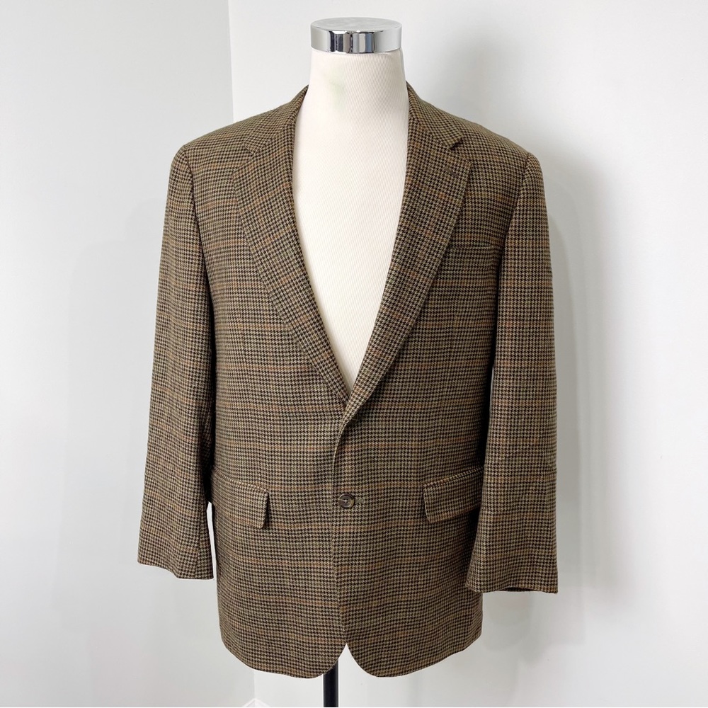 Lauren Ralph Lauren Brown Checkered Blazer
